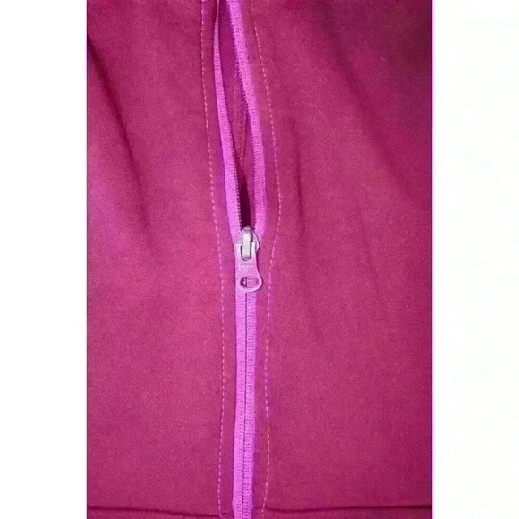 Athleta Athletic Fitted Tailored Vest Full Zip Magenta 4 Pockets Women's Size S - Picture 7 of 16